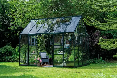 ICON Planthouse 8 · 9.7 m² (8' x 12') Grøn m/3 mm Hærdet Glas